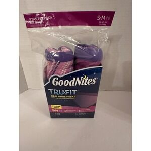 New GOODNITES TRU-FIT GIRLS Underwear Nighttime Protection Starter Pack S/M